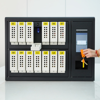 Landwell I-Keybox Intelligentes elektronisches digitales Schlüssel press system 14 Schlüssels chließ fächer Car Shop Key Organizer Wand montage 7 "Android Tablet