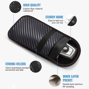 Xd831 Customized Carbon Fiber Rfid Theft Anti Electromagnetic Radiation Faraday Cage Car Key Signal Shielding Bag <b>Box</b> - Product Image 4