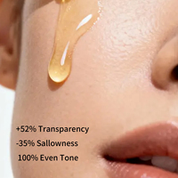 Sérum à la vitamine C en marque privée, sérum antioxydant pour l'éclat de la peau, flacon en verre de 30 ml, éclaircissement cellulaire de la peau, uniformisation du teint