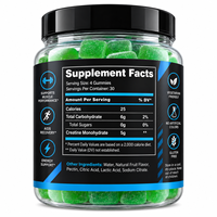 Compléments Alimentaires OEM Créatine Monohydrate Gummies Complément Sportif pour la Croissance Musculaire et l'Énergie pour Adultes Now Supplements