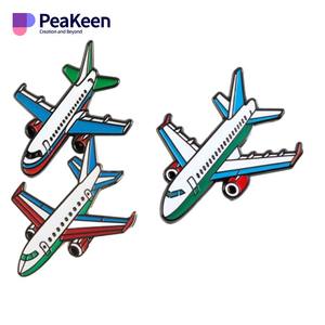 Tùy Chỉnh Cứng Men Kim Loại Máy Bay Máy Bay Ve Áo Pins Trong Xác Minh Men Pins De Aviones Nhà Sản Xuất - Product Image 4