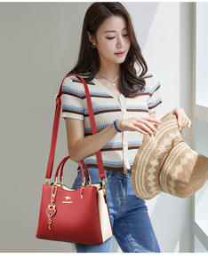 Sac fourre-tout d'été de luxe pour femmes de créateur Sac à main à bandoulière en cuir PU de qualité avec grande capacité Sac principal décontracté pour dames - Product Image 2