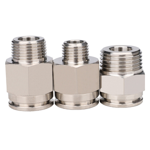 Piezas neumáticas de cobre de la serie PC, accesorios de manguera de aire de conexión a presión, orificio de PC de 4mm-16mm, una variedad de tamaños de rosca - Product Image 6