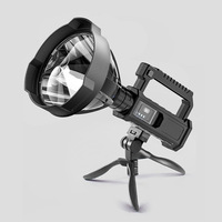 Lampe torche LED haute puissance 25W, étanche, zoomable, lanterne de pêche, projecteur rechargeable par USB, lampe de camping