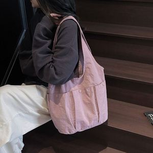 Sac à main léger pour femme avec plusieurs poches, couleur unie simple, sacs fourre-tout personnalisables – Grande Vente - Product Image 4