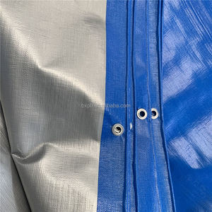Superior Quality 100% Waterproof Heavy Duty Tarp Poly <strong>Material</strong> <strong>Blue</strong>/Silver Tarpaulin Sheet with All Specifications - Product Image 3