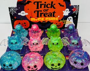 Nouveau stock entrepôt USA : Lot de 72 jouets anti-stress mignons à remontée lente, fourrés à la maltose, en forme de citrouille, chauve-souris et fantôme d'Halloween, avec boîte cadeau pour enfants - Product Image 5
