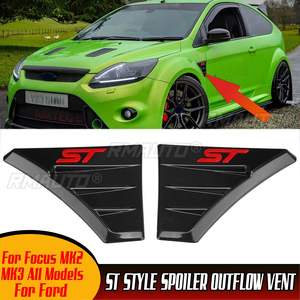 2 pièces Aileron latéral de capot de style ST avec prise d'air pour Ford Focus MK2 MK3 RS ST - Product Image 1