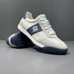 Chaussures de sport décontractées tendance en cuir véritable pour homme, style Forrest Gump, basses, à lacets, respirantes et légères, collection printemps, de créateur de luxe - Product Image 3