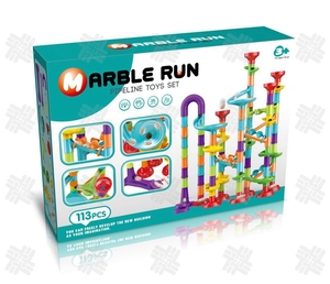 KW Marble Run Set for Kids Marble Track Maze Race Games 113pcs Construction Building Blocks Toys STEM Learning Toy