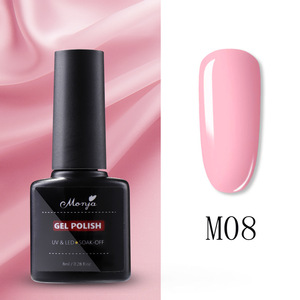 Vernis à ongles gel coloré de 8ml, couche de finition sans essuyage et couche de <span class=keywords><strong>base</strong></span> Matt <span class=keywords><strong>Top</strong></span> Nail Art vernis <span class=keywords><strong>semi</strong></span>-permanent à tremper Nude Pink UV Gel - Product Image 3