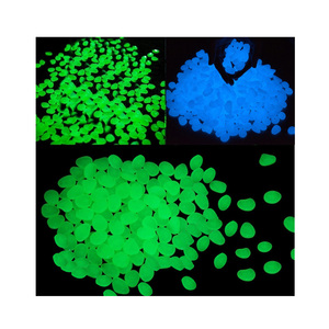 สูงสดใสตกแต่งคริลิคเรืองแสงในหินมืดเวลานานเรืองแสงชั่วโมงสีแดงก้อนกรวดสีม่วงเรืองแสง-In-The-Dark กรวด - Product Image 1