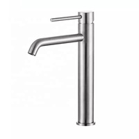 Robinet de lavabo en acier inoxydable 304 à montage sur plan ZY-B509L, design tendance, mitigeur eau chaude et froide, robinet de salle de bain en céramique