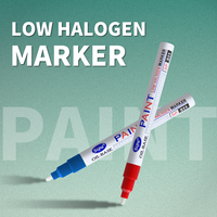 Marqueur permanent SP511 à pointe moyenne 2,0 mm pour usage industriel, encre indélébile, imperméable, faible teneur en halogènes, pour dessin sur métal et plastique
