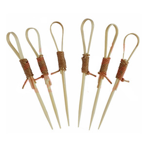 brochettes de noeud en bambou Pics à cocktails cure-dents cocktails cure-dents apéritif - Product Image 6