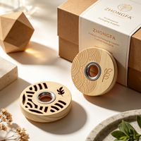 Capsules de parfum en bois personnalisées et capsules de diffuseur à bâtonnets en bois naturel pour l'emballage de flacons de parfum