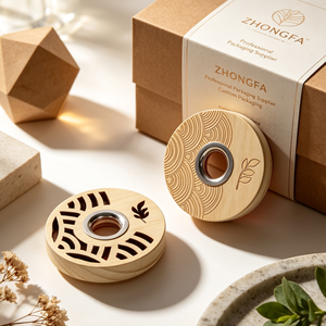 Custom Wooden Perfume Caps And <b>Reed</b> <b>Diffuser</b> Caps Natural Wood Closures For Fragrance <b>Bottle</b> Packaging - Product Image 5