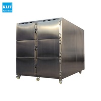Congelador para Ataúdes de Acero Inoxidable 304 con Seis Cajones, Refrigerador para Cadáveres de Funerarias y Morgues