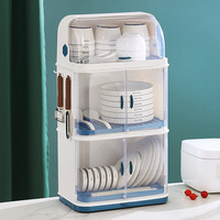 Égouttoir à vaisselle multi-niveaux en plastique pour cuisine