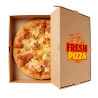 Boîte à pizza à emporter au prix d'usine |   Personnalisable |   Gamme complète de tailles |   Boîte à pizza de qualité stable |   Boîte d'emballage artisanale de qualité alimentaire