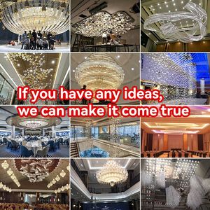 Decorazione personalizzata a forma di <span class=keywords><strong>candelabro</strong></span> in metallo cristallo lampada a sospensione per interni a Led moderna <span class=keywords><strong>lampadario</strong></span> di cristallo - Product Image 5