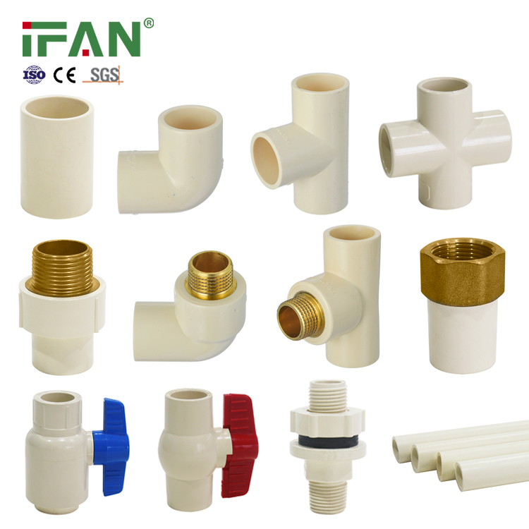 CPVC ASTM2846 Factory Customization Plastic CPVC Fitting Plumbing 1/2"-2" PVC Pipe Fittings for Pipe Joint · image 3