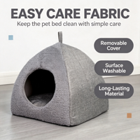 Lits pour chats et chiens en daim MLX - Épais, respirants, chauds, pour toutes les saisons, pour chiens de petite et moyenne taille, pour l'intérieur