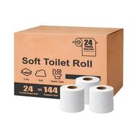 Papier toilette professionnel OEM, rouleau de papier toilette, papier absorbant 2 plis, serviette en papier pour la vente en gros mondiale de papier toilette épais multicouche