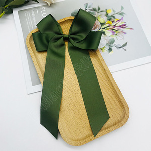E-ma thuật kỳ nghỉ Grosgrain <span class=keywords><strong>Bow</strong></span> 15cm vàng trắng thường Xanh Pre có dây rõ ràng Twist Tie giáng sinh đóng gói <span class=keywords><strong>Bow</strong></span> cho giỏ mặc quần áo - Product Image 5