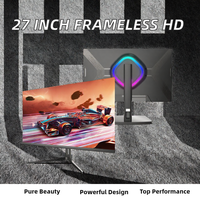 Moniteur d'ordinateur de bureau sans cadre 27 pouces, 1K 120Hz Full HD IPS, VESA 100*100mm, vente en gros directe d'usine OEM de Shenzhen, nouveau modèle