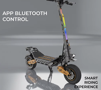 Vente en gros de trottinettes électriques tout-terrain de 12 pouces, capacité de charge de 180 kg, 60 V 1500 W, longue portée, commande par application, trottinette électrique pour adultes pour le marché du Moyen-Orient