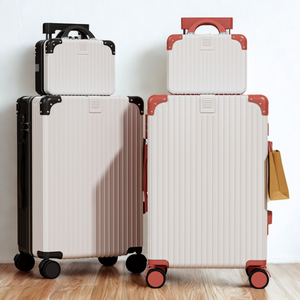 Élégant ensemble de bagages à main de 20 à 14 pouces léger et durable valise rigide Spinner Wheels Airline Approved Cosmetic Case - Product Image 3