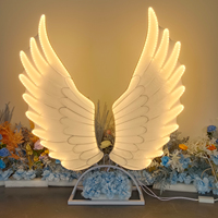 Tissu LED ailes d'ange lustres mariage allée toile de fond décoration alimentation ca papillon forme IP20 bouton contrôle Durable
