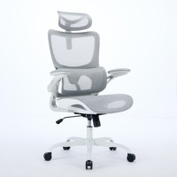 Chaise de bureau à bascule moderne de luxe en gros Design pivotant confortable avec appui-tête réglable Fauteuil de direction MeshFabric Iron