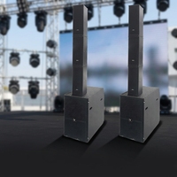 Sistema de Sonido Line Array Activo LV502, Altavoces para Conciertos, Cajas Acústicas Frontales con Malla, Calidad Profesional