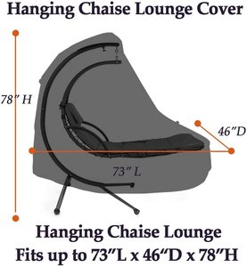 <span class=keywords><strong>Housse</strong></span> de <span class=keywords><strong>Chaise</strong></span> <span class=keywords><strong>suspendue</strong></span> en acier incurvé, couverture de salon, de hamac, étanche, 12 pièces - Product Image 5