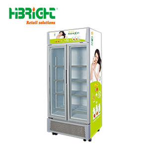 Vitrina de bebidas de acero inoxidable de una sola temperatura Tienda de conveniencia Refrigeración directa Equipo de refrigeración de supermercado - Product Image 4