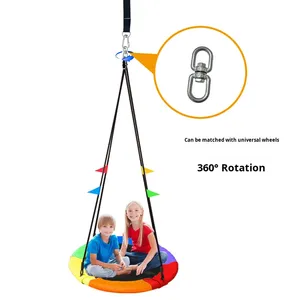 Grande balançoire pour <span class=keywords><strong>nid</strong></span> d'oiseau pour plusieurs personnes pour <span class=keywords><strong>Amazon</strong></span> Home Use Patio Oxford Cloth Fabric Swing for Outdoor Entertainment - Product Image 3