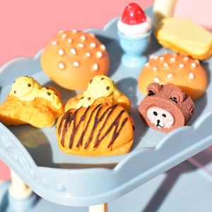 Abalorios de Resina de Alta Calidad con Diseño de Pan y Bebidas, Cabujones Planos para Decoración de Álbumes de Recortes y Fundas de Móvil DIY - Product Image 6