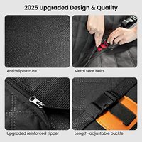Housse de siège de camion pour chien, durable, imperméable, à fond rigide, avec protection antidérapante pour siège arrière, motif imprimé pour voitures