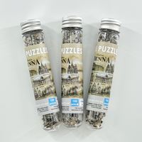 Mini casse-tête en tube de 150 pièces personnalisé en papier Jouets pour bébés et enfants Jeux jouets pour adultes Mini puzzle