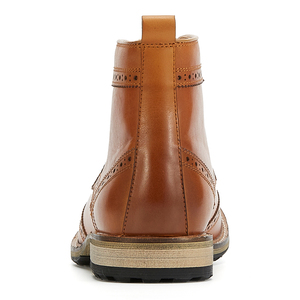 Nuovi <span class=keywords><strong>Stivaletti</strong></span> Casual da <span class=keywords><strong>Uomo</strong></span> in Pelle di Vacchetta, Resistenti e Impermeabili, con Lacci in Vera Pelle, Suola in Gomma, Basso MOQ, Idea Regalo - Product Image 6