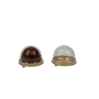 Boîtes d'emballage pour friandises One Bite en gros, boîtes jetables pour pâtisseries au jaune d'œuf, mini-contenants pour chocolats, boîtes individuelles pour Brigadeiro avec couvercle