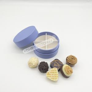 Mini-cylindre en papier rose, impression personnalisée, cadeau de fête de mariage, boîte ronde pour bonbons et chocolat avec insertion de carte en papier - Product Image 4