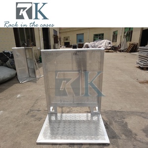 Aluminum Crowd <b>Control</b> Barrier Silver Crowd Barrier Safety Barricade Fence Mobile Crowd Barrier for Concert Use - Product Image 6