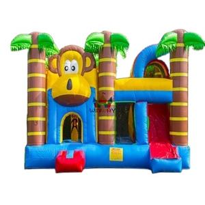 Grande bouche singe heureux <span class=keywords><strong>monde</strong></span> animal thème château gonflable jeu populaire nouvelle conception gonflable rebondissant <span class=keywords><strong>maison</strong></span> avec toboggan - Product Image 1