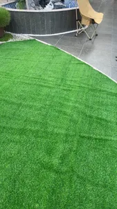 Gazon artificiel, pelouse synthétique, verdure extérieure, haute simulation, revêtement de sol réaliste pour jardin, décoration intérieure - Product Image 4