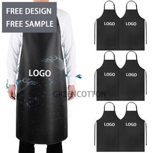 Logo personalizzato impermeabile in gomma vinile grembiule 40 pollici Chef grembiuli per gli uomini pesanti lavoro chimico grembiule Extra lungo grigliate - Product Image 1