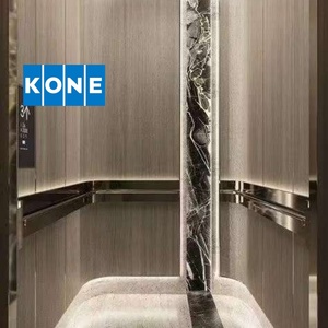 ลิฟต์บ้านหรู KONE พร้อมใบรับรอง CE, กระจกและสแตนเลสแบบ Hairline, ระบบ Traction Type - Product Image 5