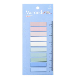 OEM Morandi Sticky Notes 10 Colors Rectangular Memo Pads Assorted Pastel Tones Office Supplies Index Stickers - Product Image 3